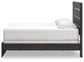 Hollivern  Panel Bed With Mirrored Dresser