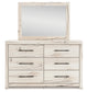 Panel Bed With Mirrored Dresser And Chest