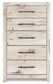 Panel Bed With Mirrored Dresser And Chest