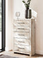 Panel Bed With Mirrored Dresser And Chest