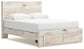 Panel Storage Bed With Mirrored Dresser, Chest And Nightstand