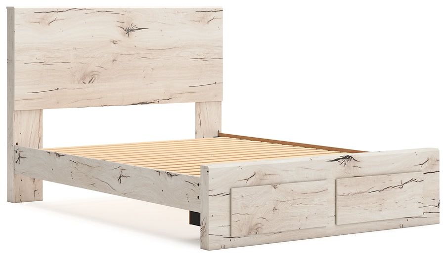Panel Storage Bed With Mirrored Dresser, Chest And Nightstand