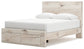 Panel Storage Bed With Mirrored Dresser, Chest And Nightstand