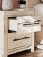 Panel Storage Bed With Mirrored Dresser, Chest And Nightstand