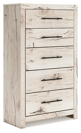 Panel Bed With Mirrored Dresser And Chest
