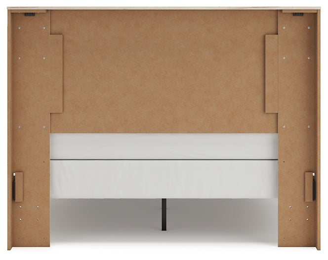 Panel Bed With Mirrored Dresser And Chest
