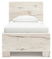 Panel Bed With Mirrored Dresser And Nightstand