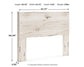 Panel Headboard With Mirrored Dresser