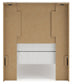 Panel Headboard With Mirrored Dresser