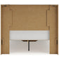 Panel Headboard With Mirrored Dresser, Chest And Nightstand
