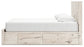 Panel Storage Bed With Mirrored Dresser