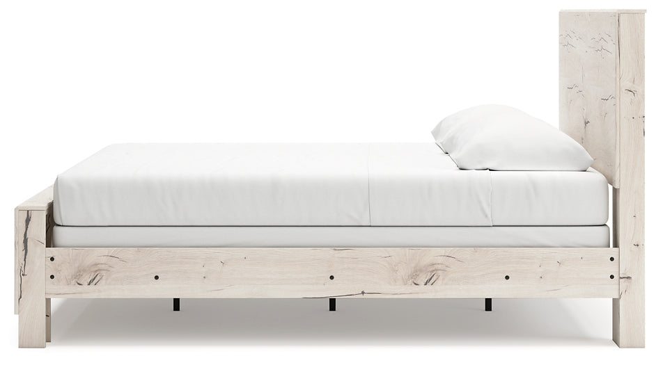 Panel Bed With Mirrored Dresser And Chest