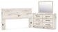 Panel Headboard With Mirrored Dresser