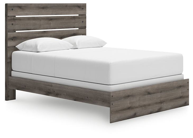 Graystorm  Panel Bed With Mirrored Dresser And Chest