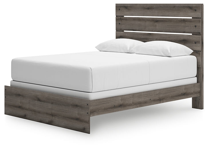 Graystorm  Panel Bed With Mirrored Dresser And Chest