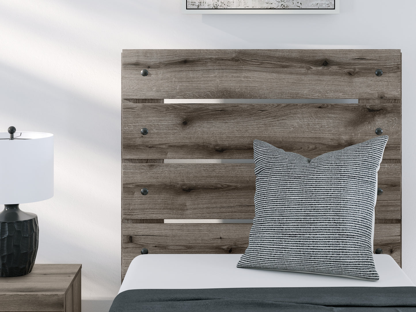 Graystorm  Panel Storage Bed With Mirrored Dresser