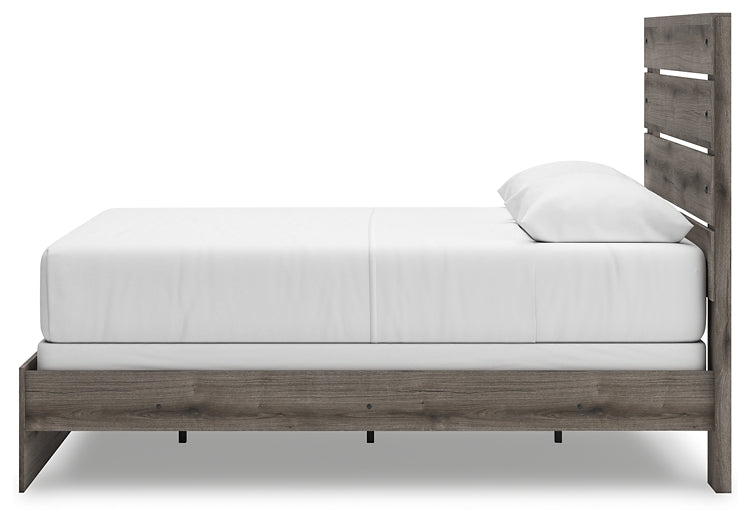 Graystorm  Panel Bed With Mirrored Dresser And Chest