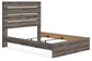 Graystorm  Panel Bed With Mirrored Dresser And Chest