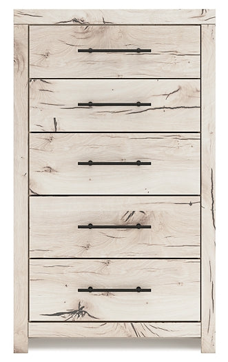 Panel Bed With Mirrored Dresser And Chest