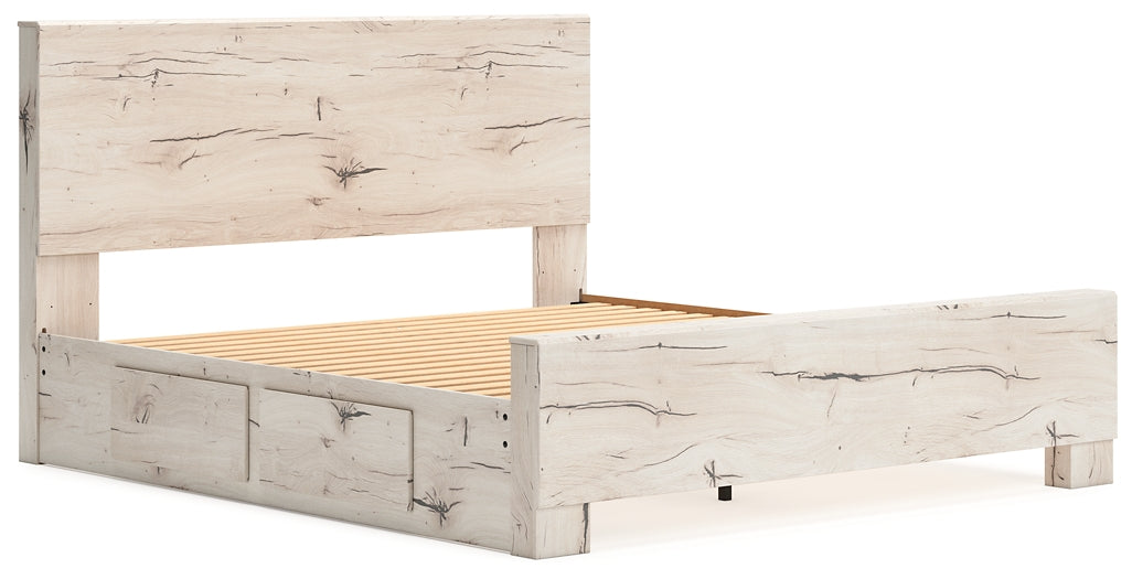 Panel Bed With Mirrored Dresser And Chest