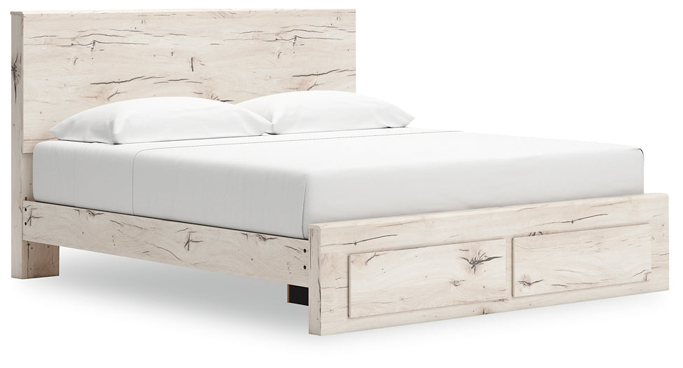 Panel Storage Bed With Mirrored Dresser, Chest And Nightstand