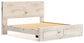 Panel Storage Bed With Mirrored Dresser And Chest