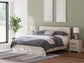 Panel Storage Bed With Mirrored Dresser And Chest