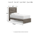 Graystorm  Panel Bed With Mirrored Dresser And Chest