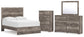 Ralinksi  Panel Bed With Mirrored Dresser And Chest