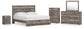 Ralinksi  Panel Bed With Mirrored Dresser, Chest And Nightstand