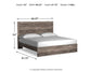 Ralinksi  Panel Bed With Mirrored Dresser And Chest