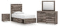Graystorm  Panel Storage Bed With Mirrored Dresser And Nightstand
