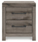 Graystorm  Panel Bed With Storage With Mirrored Dresser And Nightstand