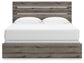 Graystorm  Panel Bed With Mirrored Dresser