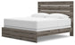 Graystorm  Panel Bed With Mirrored Dresser