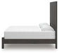 Panel Bed With Mirrored Dresser And Chest