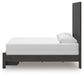 Panel Storage Bed With Mirrored Dresser
