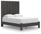 Panel Bed With Mirrored Dresser