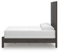 Panel Bed With Mirrored Dresser