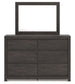Panel Storage Bed With Mirrored Dresser, Chest And Nightstand