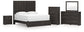 Panel Storage Bed With Mirrored Dresser, Chest And Nightstand