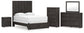 Panel Storage Bed With Mirrored Dresser, Chest And Nightstand