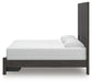 Panel Storage Bed With Mirrored Dresser And Chest