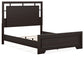 Covetown  Panel Bed With Mirrored Dresser And Chest