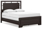 Covetown  Panel Bed With Mirrored Dresser And Chest