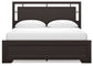 Covetown California  Panel Bed With Mirrored Dresser, Chest And Nightstand