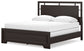Covetown California  Panel Bed With Mirrored Dresser, Chest And Nightstand
