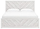 Cayboni  Panel Bed With Mirrored Dresser, Chest And Nightstand