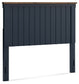 Landocken  Panel Headboard With Mirrored Dresser And Chest
