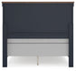 Landocken  Panel Headboard With Mirrored Dresser And Chest
